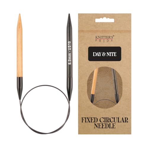Knitter’s Pride Day & Nite Fixed Circular Needle 16""(40cm) - US 10(6mm) - size: 6.00mm