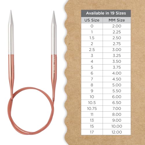 Knitter’s Pride Rosemist Fixed Circular Needles 32""(80cm) - US 13 (9mm) - size: 9.00mm