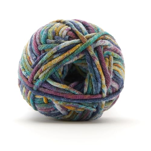 Loops & Threads Fruit Bulky Twist Multi Yarn – Bulky Weight Yarn for Knitting, Crochet, Weaving, Arts & Crafts, 15 Pack - color: Fruit