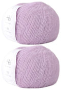 Snowbaby Wool Acrylic Blend Long Pile Yarn,(Worsted) Warm and Luxurious Fuzzy Yarn for Knitting and Crocheting DIY Hats Scarves Sweaters, 2 * 3.52oz/100g 207yds(25-Lilac Purple) - color: S25-Lilac Purple