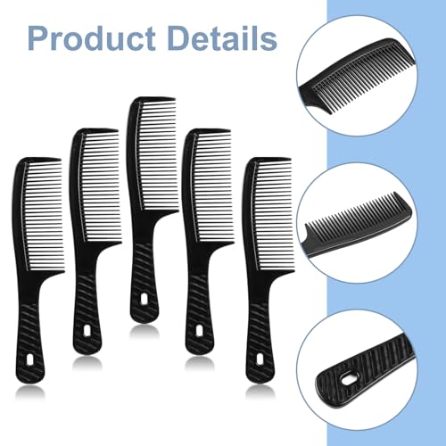 Disposable Combs in Bulk Widen Combs Hair Combs Black (8 IN, Count, 50) | Sturdy Individually Wrapped Women and Men, Long Handle Fine Combs for Homeless, Hotel,Shelter, Nursing Home,Charity Church