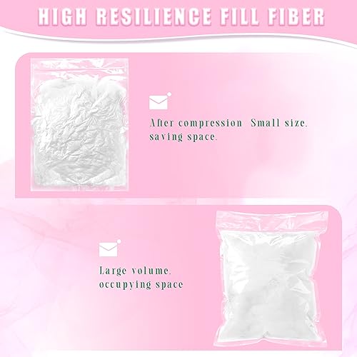 Woanger 4.4pound/ 70oz Polyester Polyfill Stuffing for Pillow Cushions Soft Cotton Poly Fiberfill Stuffing High Resilience Fiber for Couch Making Fluff Crafts Home Decors - size: 4.4 Pound/ 70oz