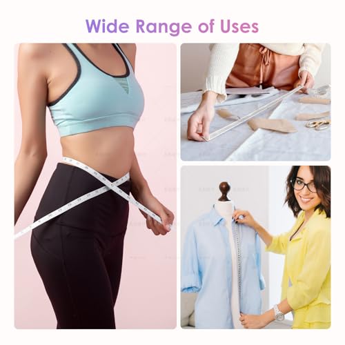 Sewing Tape Measure，Colour Printed Small Retractable Soft Measuring Tape for Tailor Cloth Fabric Body Measurements. - color: Leopard Print