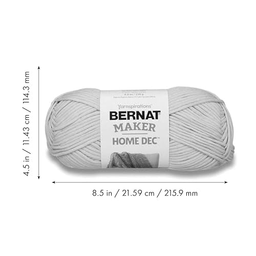 Bernat Maker Home Dec Lilac Fence Varg Yarn - 2 Pack of 250g/8.8oz - Cotton - 5 Bulky - 317 Yards - Knitting, Crochet, Crafts & Amigurumi - color: Lilac Fence Varigates, size: 2 Pack