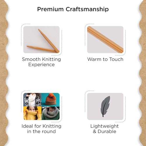Knitter’s Pride Bamboo Luxe Fixed Circular Needle 32""(80cm) - US 0(2mm) - size: 2.00mm