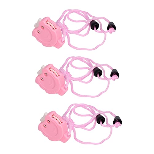Knitting Stitch Counter, Portable Mini Row Counter Pink Pendant Design for Crochet Knitting Enthusiasts to Improve Efficiency Plastic 4.8cm Length 4cm Width 3Pcs