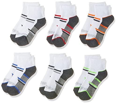 Fruit of the Loom 6-pair Half Cushion Ankle Socks Sockshosiery - color: White Assort, size: 3-9