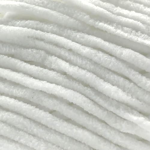 S Sensy Velvet Slim- Polyester Amigurumi #3 Light Yarn White 219 Yards 4 oz - color: White, size: 1 Skein