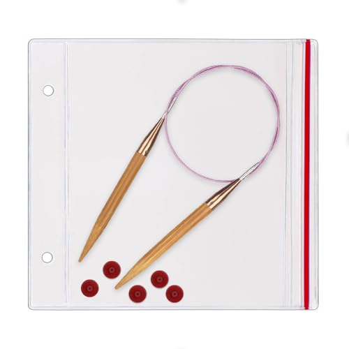 StoreSMART - Zipper Case for Your Circular Knitting Needles - 25-Pack - 6 1/2" x 5" - R2803-KNIT-25 - size: 25-Pack