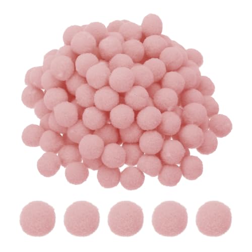 PATIKIL 0.6inch Pom Poms for Crafts, 500pcs Small Pompoms for Crafts Mini Puff Balls Bulk High Elasticity Fuzzy Balls for Hats Christmas Art DIY, Dark Pink - color: Dark Pink, size: 0.6inch