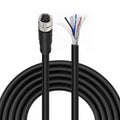 M8 4Pin A-Code Female Open Pigtail Cable, IP67 Shielded 24AWG 2M(6.6 ft) for IO-Link DeviceNet Fieldbus Module Industrial Automation Devices - color: M8 4-Pin Female to Open End, size: 2M