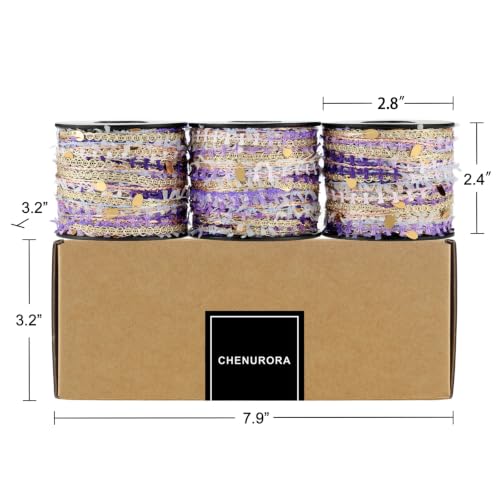Artisanal Yarn Collection Multifiber Fancy Yarn for Knitting Crocheting Crafts DIY, Set of 3 Rolls(140 Lavender Haze) - color: 140 Lavender Haze