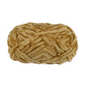 HARFINGTON 1 Skein Velvet Yarn Chenille Yarn 100g/3.5oz 87 Yards Total Length 6# Super Bulky Polyester Soft Blanket Yarn for Knitting Weaving Bag Scarf, Khaki - color: Khaki