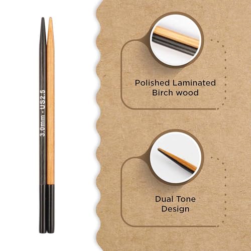 Knitter’s Pride Day & Nite Interchangeable Needle 5""(13cm) - US 2.5(3mm) - size: 3.00mm