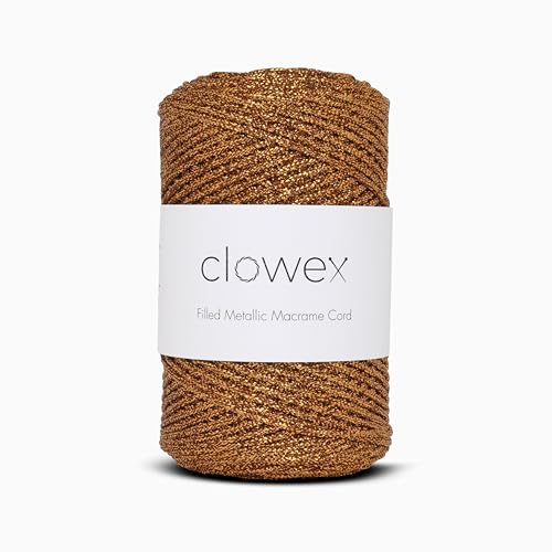 Sparkle Glitter Braided Macrame Cord 2.5mm x 820 ft, Metallic Lurex Shiny Crochet Yarn 273 yds for Bag, Purse, Runner, placemat (1, Orange) - color: Orange