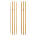 HARFINGTON 8Pcs Bamboo Knitting Needles Double Pointed Size US 10(6mm) Carbonized 10 Inch(25cm) Straight for Handmade Creative DIY Knitting Craft Yarn - size: US 10(6mm)