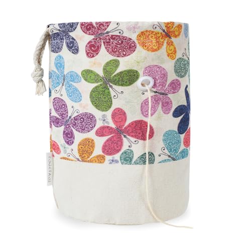 Yarn Bag, Small Knitting Crochet Bag, Portable Yarn Storage Bags Organizer for Crocheting Project, Store Skein Ball, Short Knitting Needle (Butterfly) - color: Butterfly, size: Small