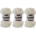 Makromecity Eyelash Yarn – Fuzzy Fun Fur Yarn, 3.53 Oz (100g) 150 yd (140m), Weight 3 Light, Premium Polyester Novelty Feather Yarn for Scarves, Amigurumi, Plush Toys & Craft (Cream, 3 Skeins) - color: Cream, size: 3 Skeins