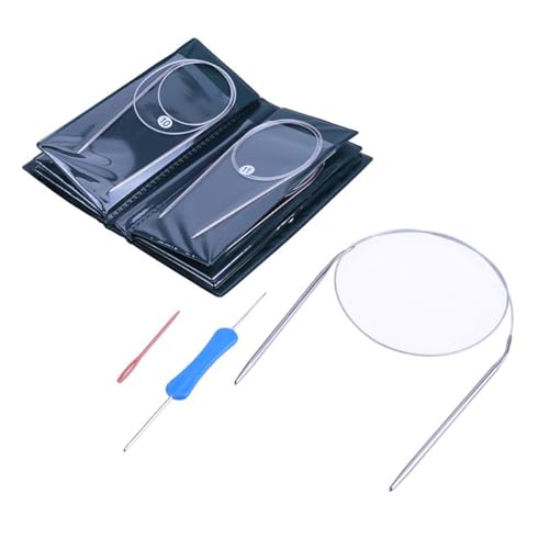 SWEEGICC 11sizes 48 inch(120cm) Stainless Steel Circular Knitting Needles in case 1.5mm-5mm