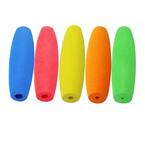 MEYAGO 5PCS Crochet Hook Grips Set Ergonomic Crochet Hook Handle Multi-Size Ergonomic Crochet Hook Handle Attachment - Fits 2mm to 10mm Hooks - size: 2mm to 10mm