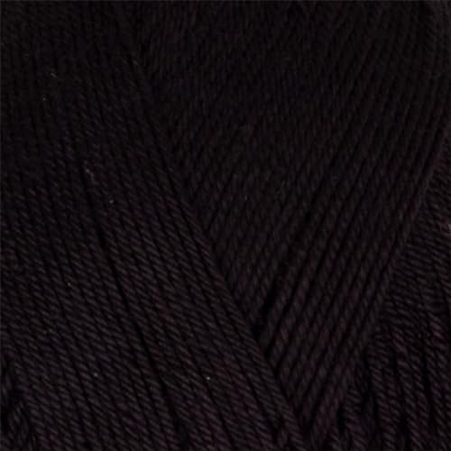 Estako Dream Soft Fine Microfiber Acrylic Yarn, Fingering Weight 1, Black | thin, crocheting projects, 100 g, 382 yds, baby clothes, socks, sweaters, shawls, doilies, machine washable - color: 70978 - Black, size: 1 Skein