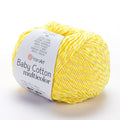 YarnArt Baby Cotton Multicolor Yarn – 50% Cotton 50% Acrylic – 50g (1.76oz), 165m (180yds) – Soft Lightweight Yarn for Knitting, Crochet, Amigurumi, Baby Clothes & Summer Projects (5204) - color: 5204