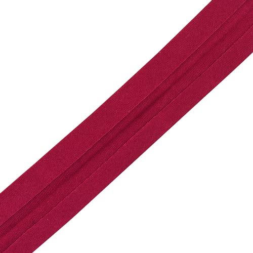 Mandala Crafts 55 Yds 1/2 Inch Burgundy Double Fold Bias Tape for Sewing | Machine Washable Binding Tape for Quilting, Hemming, Seams, Fabric Piping, All Fabrics & Denim, Indoor & Outdoor - color: Burgundy, size: 1/2 Inch 55 Yards