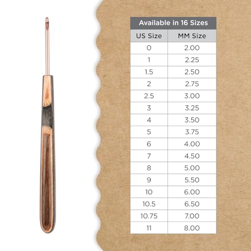 Knitter’s Pride Terra Single-Ended Crochet Hook US C(2.75mm) - size: 2.75mm
