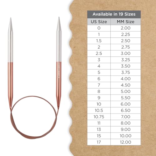 Knitter’s Pride Rosemist Fixed Circular Needles 32""(80cm) - US 11(8mm) - size: 8.00mm
