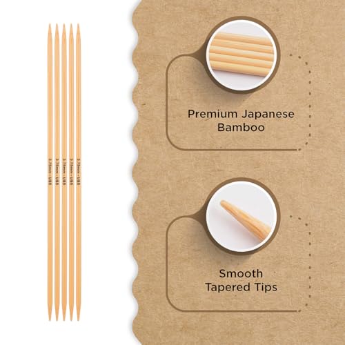 Knitter’s Pride Bamboo Luxe Double-Point Needle 6""(15cm) - US 5(3.75mm) - size: 3.75mm