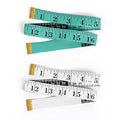 2Pcs 60-Inch Length and 2CM Width Soft Tape Measure, Fabric Sewing Measurement, Tailors Double Flexible Rulers, Body Measuring Tape, Body Shaping, Managing Weight Measurement (Green and White) - color: A4-Green/White