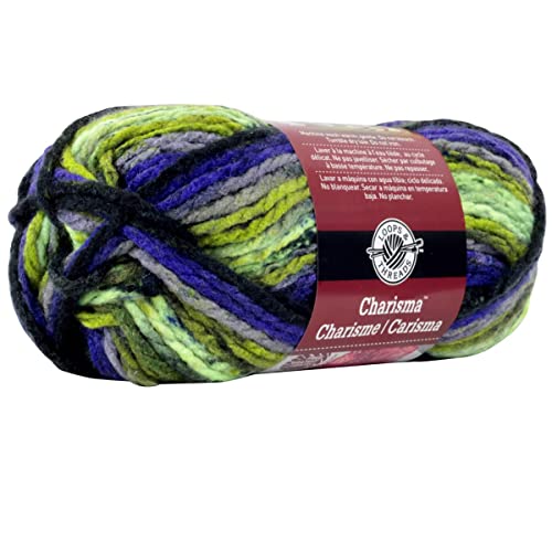 Loops & Threads Charisma Yarn - Multicolor Yarn for Knitting, Crochet, Weaving, Arts & Crafts - Dragonfly, Bulk 6 Pack - color: Dragonfly