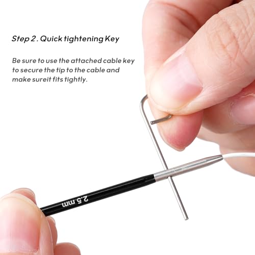 GUCLUD 9 Inches Short Circular Knitting Needles | for Socks & Small Projects | Size US 1 (2.25mm) - size: US 1 (2.25mm)