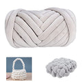 Moon Waves Chunky Yarn for Arm Knitting Crochet Making Blanket Pets House(Silver) - color: Silver