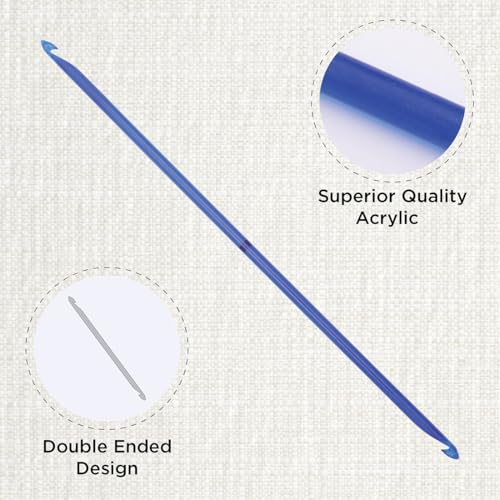 KnitPro Trendz Double-Ended Crochet Hook | US Size K (6.5mm) - size: US Size K (6.5mm)