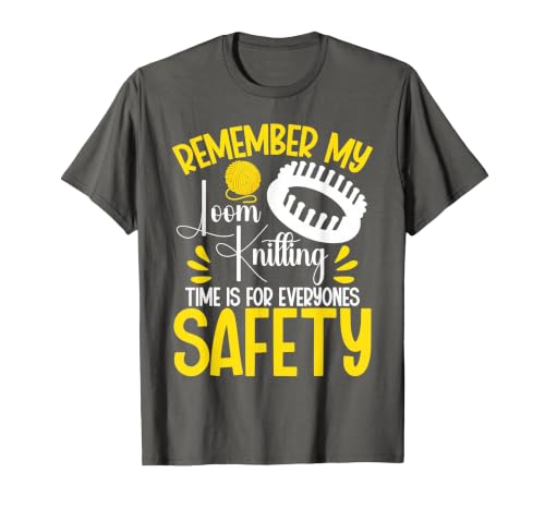 Loom Knitting Pattern Machine Kit Fiber Artist Yarn T-Shirt - color: Asphalt Grey, size: XX-Large
