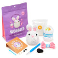 The Woobles Crochet Kit for Beginners (JoJo the Bunny) | As seen on Shark Tank, Kit includes: Easy Peasy Yarn, pre-started piece, hook, safety eyes, stuffing, video tutorials - color: JoJo The Bunny