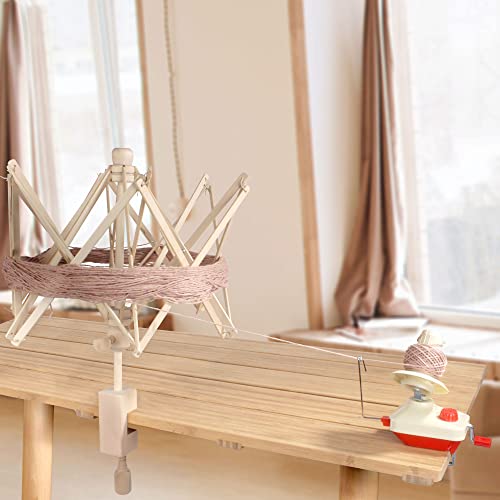 JubileeYarn Wooden Umbrella Yarn Swift - 22.5" Hand Spinner Ball Winder Holder - 1 Set - color: Umbrella Swift, size: 1 Unit