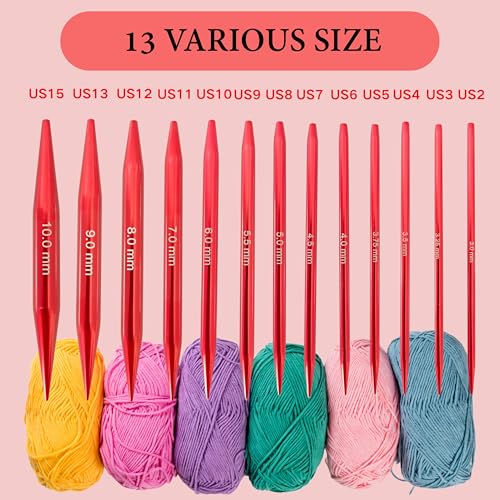 Aluminum Interchangeable Crochet Needles Circular Knitting Needles Set Weaving Yarn Knitting Tools Weave Accessories Kit