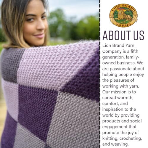 Lion Brand Yarn, Re-Spun Thick & Quick Super Bulky Yarn for Knitting, Crochet, and Crafts, Sepia Rose, 1 Pack, Soft Fiber for Chunky Blankets, Bulky Throws, and Cozy Sweaters | Super Bulky 100% Recycled Knit & Crochet Fiber for Machine Washable Blankets,