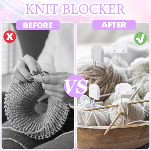 32 Pcs Kniting Blocking Combs, Knit Blockers Combs for Blocking | Knitting Blocking Pins, Knit Blocking Combs for Blocking Knitting, Crochet Sewing Lace or Needlework Projects Tools Device
