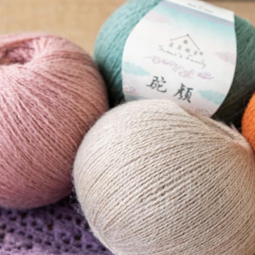 Susan's Family Alpaca Wool Yarn 4x50g/361Yds - Stone Green | Soft and Durable Alpaca Wool Blend Yarn, Crochet and Crafts - color: 22#Stone Green