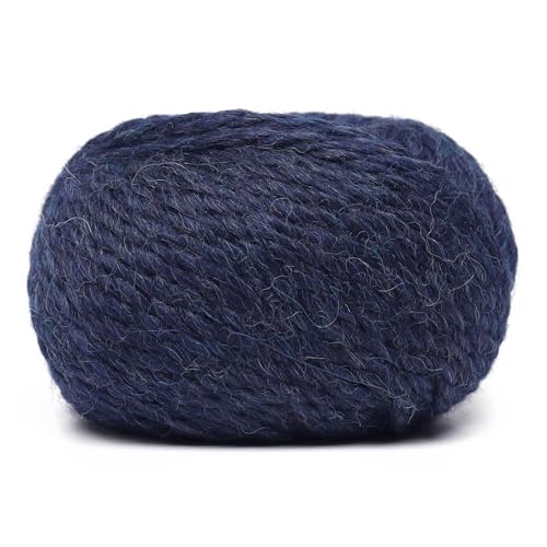 100% Baby Alpaca Yarn 6 Skeins 300g Bulky Weight Knitting Crochet Blue Jean | Made in Peru with natural warmth and softness featuring 324yd of premium fiber ideal for scarves shawls sweaters and more - color: Blue Jean, size: Bulky - 6 Skeins