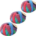 golo 3 Balls Gradient Wool Yarn for Hand Knitting Self-Striping Variegated Wool Yarn 3-6005 - color: 3-6005, size: 3 pcs