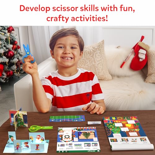 Skillmatics Snip Snip Christmas, Gift for Kids, Scissor Skills, Felt Craft | Preschool Activity Book, Safety Scissors, Fine Motor Skills, Learning Toy, Stocking Stuffers, Toddlers, Ages 3, 4, 5, 6 - style: 6. Holiday Magic