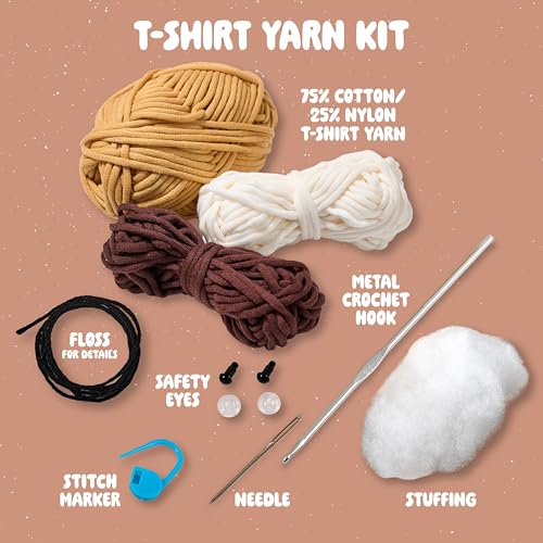 Bucilla, Complete Crochet Kit, Simone the S'More, 5" - color: Simone the S'more