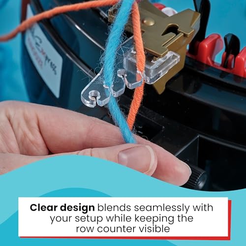 skacel by addi Knitting Machine Yarn Tension Guide for addiExpress King Size and Pro Machines, Clear Yarn Tensioner Tool