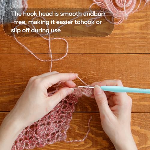 Small Size Crochet Hook Lace Crochet Needle, 0.5mm Crochet Hook, Ergonomic Crochet Hooks，Embroidery Thread Knitting Weaving Tool (0.5 mm) - size: 0.5mm