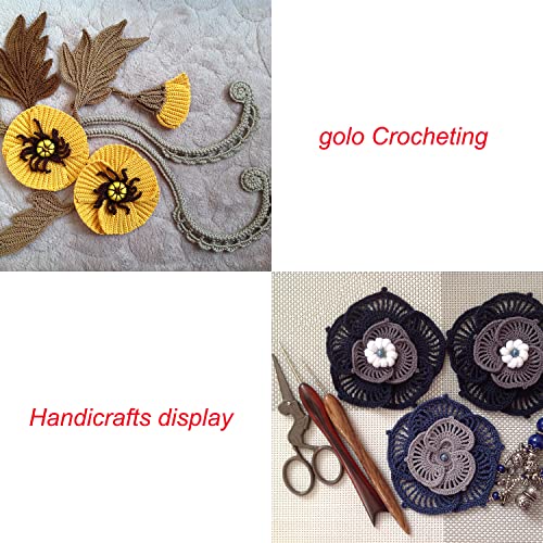golo Crochet Thread for Hand Knitting 100% Cotton Yarn for Knitting 702 - color: 702 Wheat