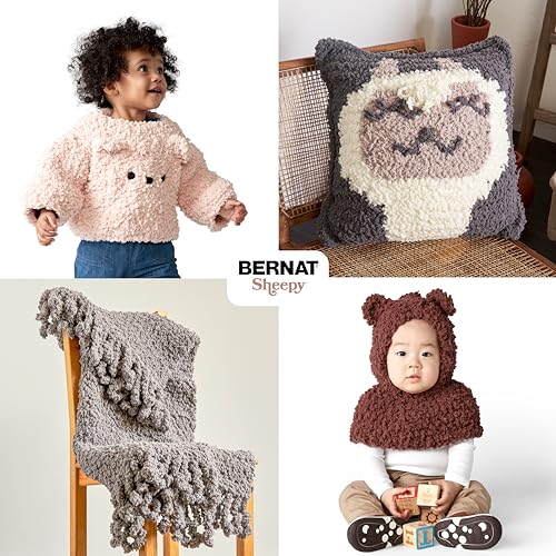 Bernat Sheepy Rosemary Yarn - 2 Pack of 250g/8.8oz - Nylon - 6 Super Bulky - 149 Yards - Knitting/Crochet - color: Rosemary
